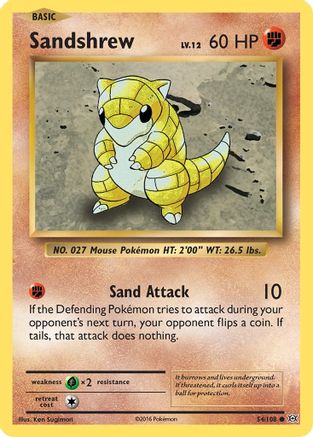 Sandshrew (54/108) [XY: Evolutions]