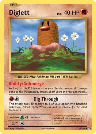 Diglett (55/108) [XY : Évolutions] 