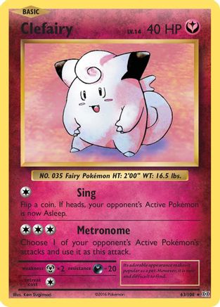 Clefairy 63/108 - [XY  Evolutions] Holofoil