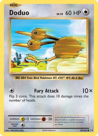 Doduo (69/108) [XY : Évolutions] 