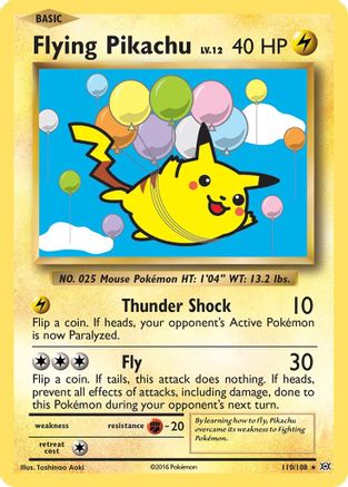 Pikachu volant (110/108) [XY : Evolutions] 