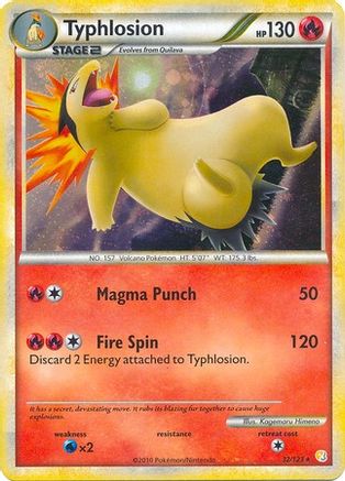 Typhlosion - 32/123 (Cosmos Holo) - [Deck Exclusives] Holofoil