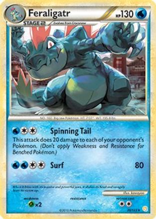 Feraligatr (20/123) (Exclusivité Theme Deck) [HeartGold &amp; SoulSilver : Ensemble de base] 