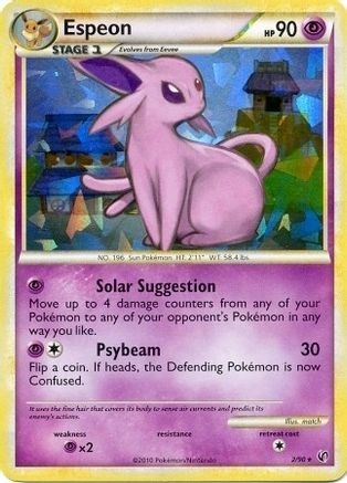 Espeon (2/90) (Cracked Ice Holo) (Thème Deck exclusif) [HeartGold &amp; SoulSilver : Unleashed] 