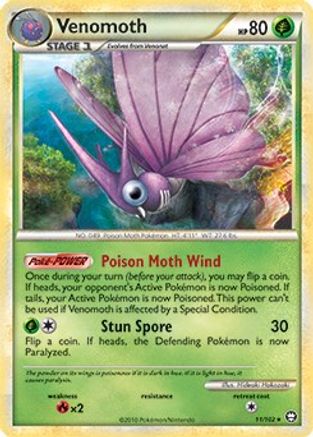 Venomoth - 11/102 (HGSS Triumphant) - [Deck Exclusives]