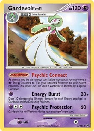 Gardevoir (8/127) (Exclusivité Theme Deck) [Platine : Ensemble de base] 