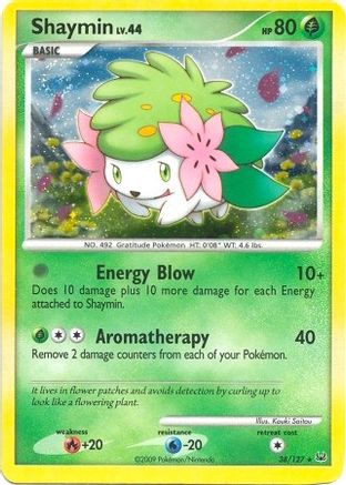 Shaymin (38/127) (Exclusivité Theme Deck) [Platine : Ensemble de base] 