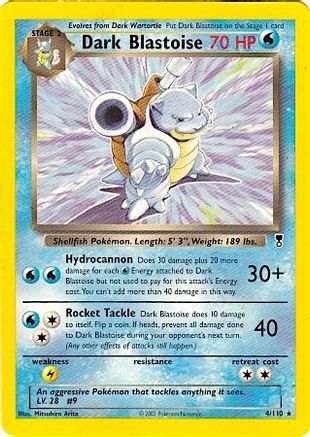 Dark Blastoise - 4/110 (WotC Legendary Collection) - [Deck Exclusives]