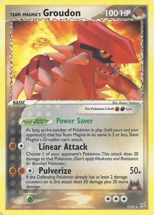 Groudon de Team Magma (9/95) (Exclusivité Deck thématique) [EX : Team Magma vs Team Aqua] 