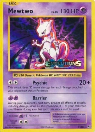 Mewtwo (XY Evolutions Prerelease) - [XY Promos] Holofoil