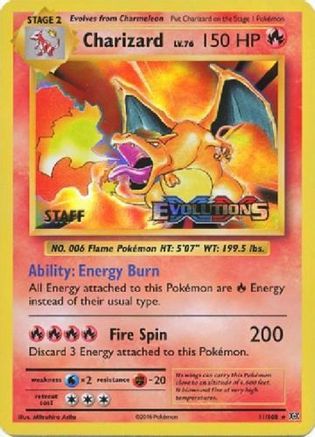 Charizard - 11/108 (Prerelease) - [XY Promos] Holofoil