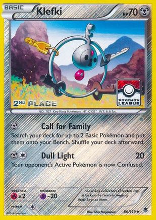 Klefki - 66/119 (Pokemon League) [2nd Place] - [League & Championship Cards] Reverse Holofoil