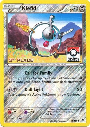 Klefki - 66/119 (Pokemon League) [3rd Place] - [League & Championship Cards] Reverse Holofoil