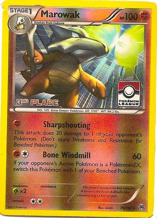Marowak (78/162) (3e place de la promotion de la Ligue) [XY : PERCÉE] 