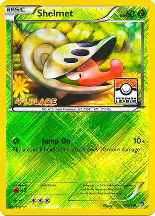 Shelmet - 8/111 (Pokemon League) [4th Place] - [League & Championship Cards] Reverse Holofoil