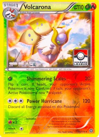 Volcarona (15/114) (Promo de la Ligue 2e place) [XY : Steam Siege] 