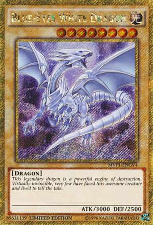 Blue-Eyes White Dragon (Gold Secret Rare) (MVP1-ENGV4) - The Dark Side of Dimensions Movie Pack: Gold Edition Limited