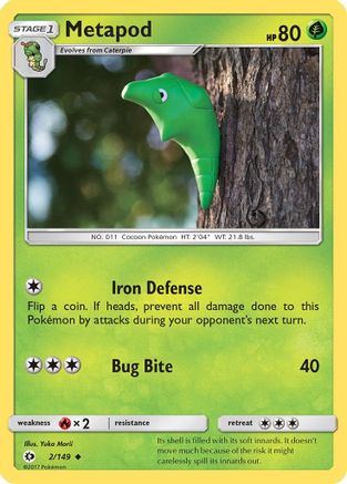 Metapod (2/149) [SUM SM Base Set]