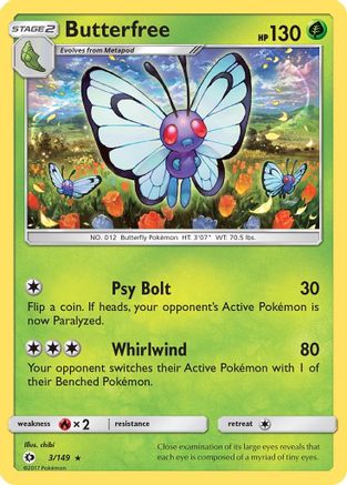 Butterfree 3/149 - [SM Base Set]