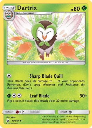 Dartrix (10/149) [Soleil et Lune : ensemble de base] 