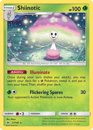 Shiinotic 17/149 - [SM Base Set] Holofoil
