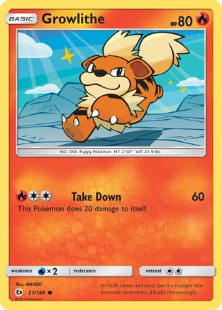 Growlithe 21/149 - [SM Base Set]