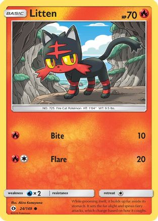 Litten (24/149) [Soleil et Lune : ensemble de base] 