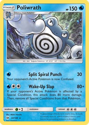 Poliwrath 32/149 - [SM Base Set] Holofoil
