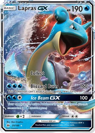 Lapras GX (35/149) [Soleil et Lune : ensemble de base] 