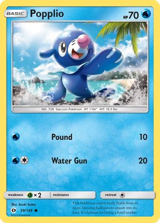 Popplio 39/149 - [SM Base Set]