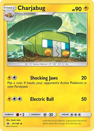 Charjabug 51/149 - [SM Base Set]