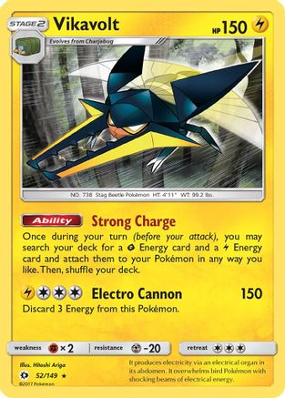 Vikavolt 52/149 - [SM Base Set] Holofoil