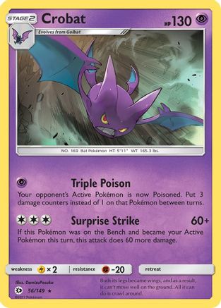 Crobat (56/149) [Soleil et Lune : ensemble de base] 