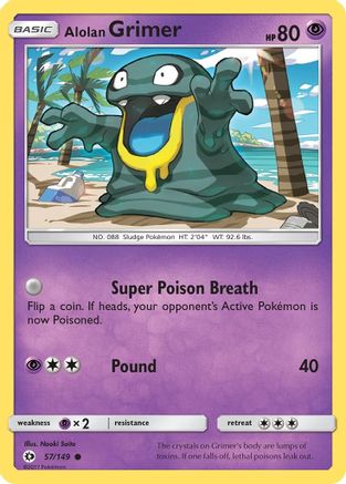 Alolan Grimer (57/149) [Soleil et Lune : ensemble de base] 