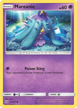 Mareanie (62/149) [Soleil et Lune : Ensemble de base] 
