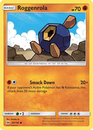 Roggenrola (69/149) [Soleil et Lune : Ensemble de base] 