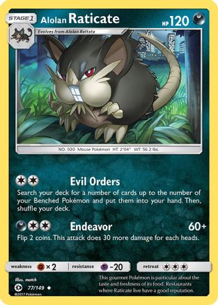 Alolan Raticate 77/149 - [SM Base Set]