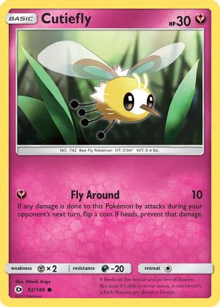 Cutiefly (92/149) [Soleil et Lune : ensemble de base] 