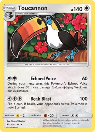 Toucannon (108/149) [Soleil et Lune : Ensemble de base] 
