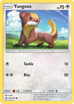 Yungoos (109/149) [Sun & Moon: Base Set]