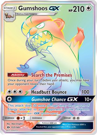 Gumshoos GX (157/149) [Soleil et Lune : ensemble de base] 