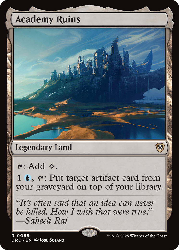 Academy Ruins (DRC-058) - [Commander: Aetherdrift]