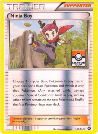 Ninja Boy - 103/114 (League Cup) - [League & Championship Cards] Reverse Holofoil