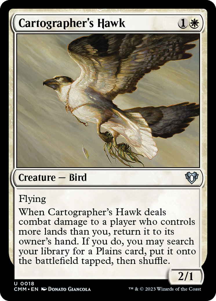 Cartographer's Hawk (CMM-018) - [Commander Masters]