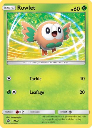 Rowlet (SM22) [Soleil et Lune : Promos Black Star] 