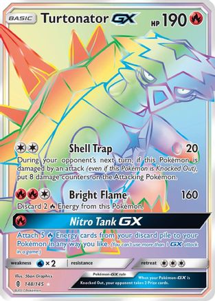 Turtonator GX (Secret) 148/145 - [SM  Guardians Rising] Holofoil