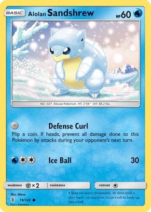 Alolan Sandshrew (19/145) [Soleil et Lune : Guardians Rising] 