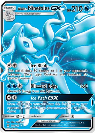 Alolan Ninetales GX (132/145) [Soleil et Lune : Guardians Rising] 