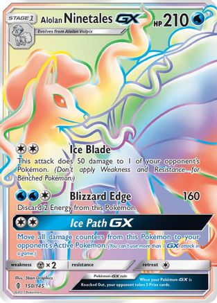 Alolan Ninetales GX (150/145) [Soleil et Lune : Guardians Rising] 