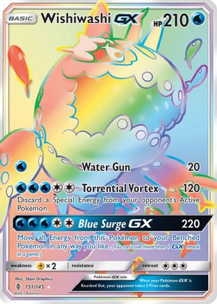 Wishiwashi GX (Secret) 151/145 - [SM  Guardians Rising] Holofoil